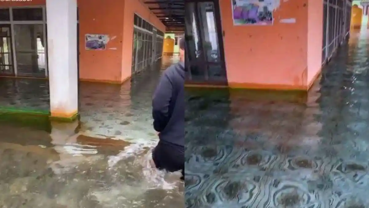 Viral Video Banjir Air yang Bening Rendam Masjid di Kalsel, Ternyata Begini Cerita Sebenarnya