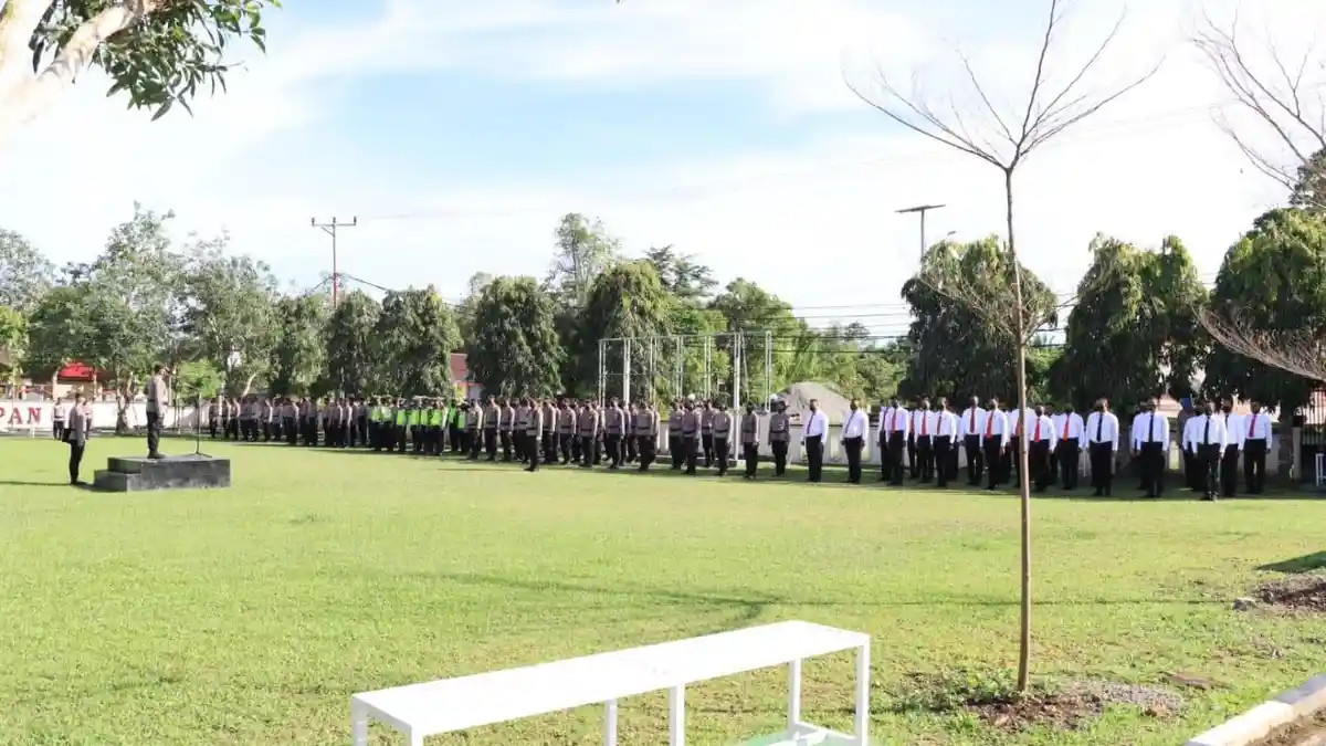 Polres SBB Gelar Apel Kasadaran Nasional dan Persatuan NKRI, Ini Pesan Kapolda