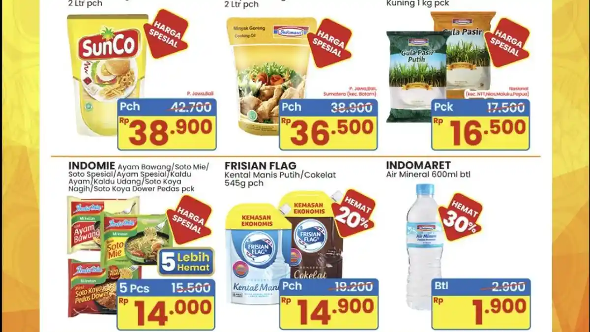DISKON Besar Indomaret 21-24 Agustus 2025, Promo Minyak Goreng SunCo Rp 38.900