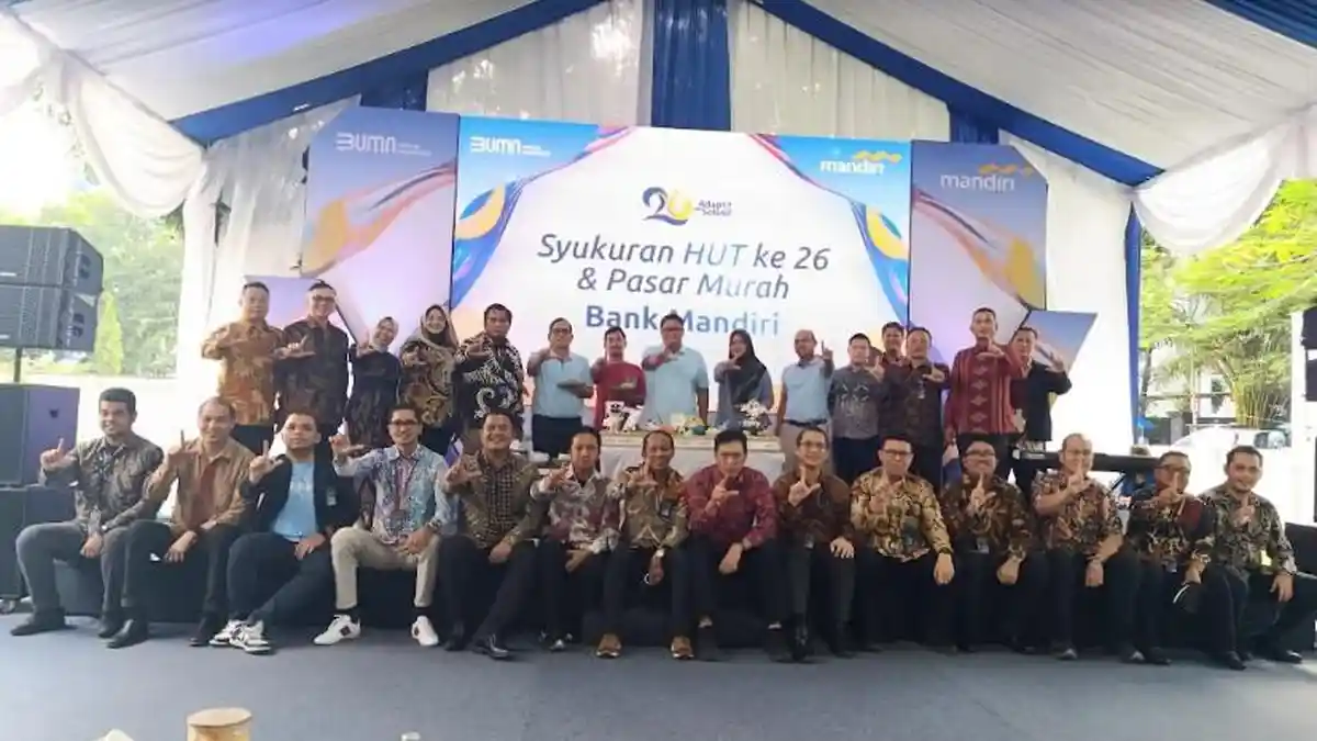 Perayaan HUT ke 26 Bank Mandiri Region I/Sumatera, Hadirkan UMKM Binaan dan Pasar Murah