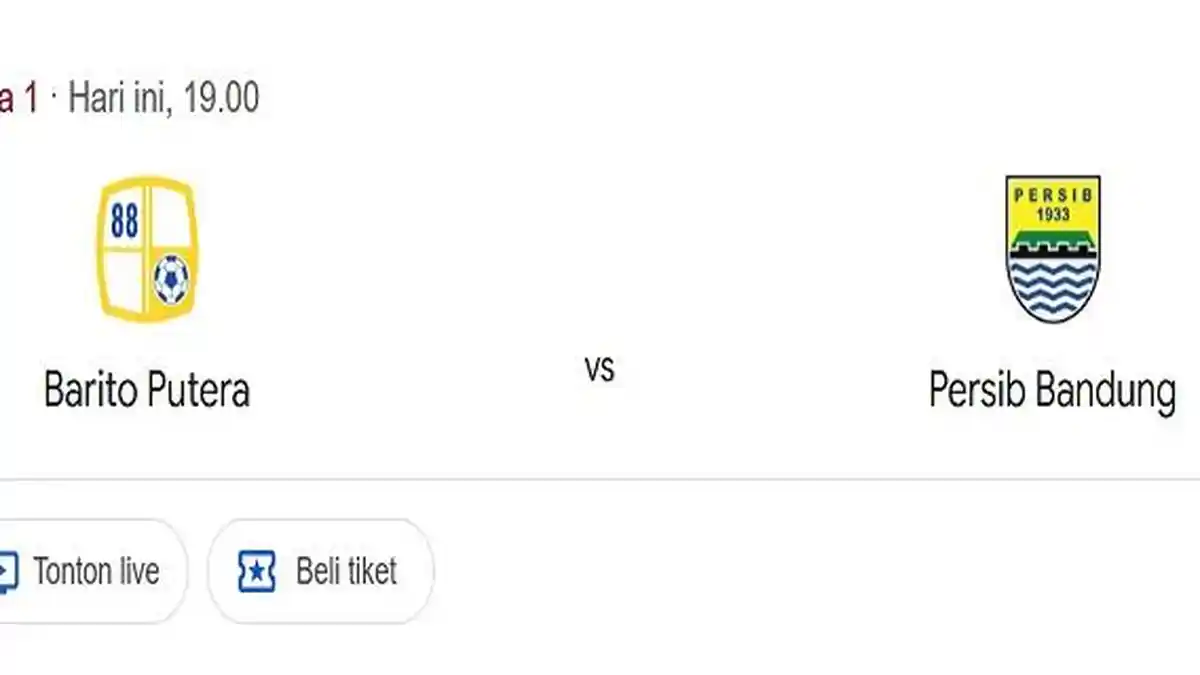 Prediksi Skor dan Analisis Persib Bandung vs Barito Putera, Tanding Malam Ini