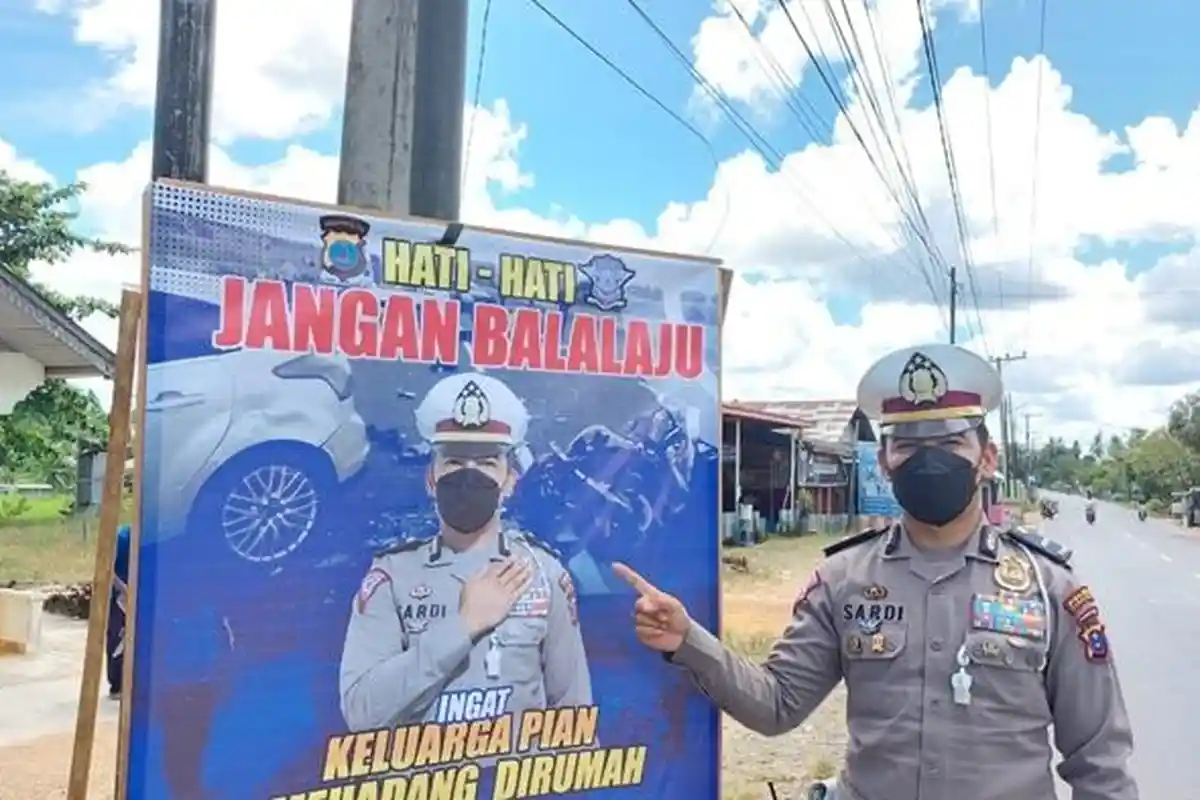 Polres Tabalong Kalsel Pasang Imbauan dan Dirikan Pos Hadapi Mudik Lebaran 2022