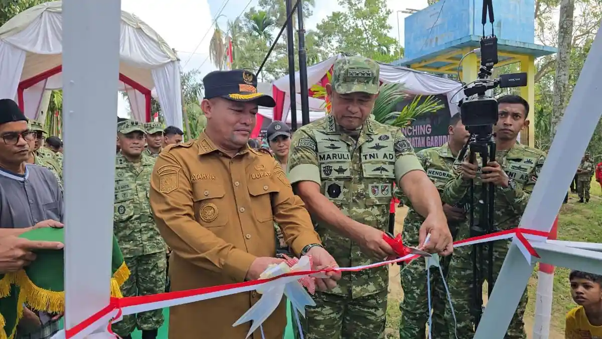 Kasad Maruli Simanjuntak Launching 200 Jembatan Garuda dari Aceh Utara