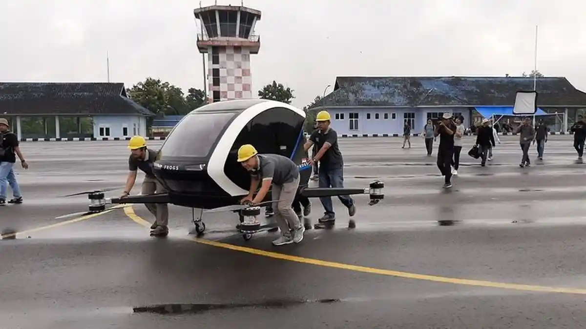 Uji Coba Taxi Drone Pertama di Indonesia, Begini Hasilnya