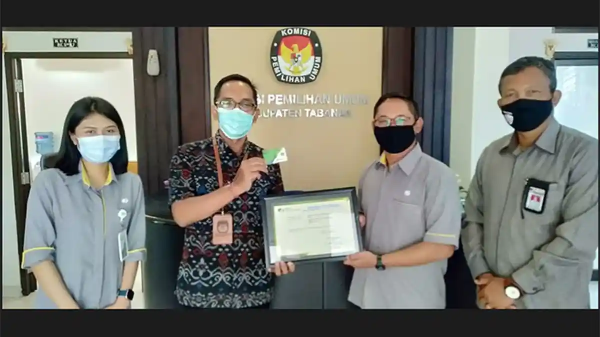 881 Penyelenggara Pilkada di Tabanan Ikut Jaminan Kecelakaan Kerja dan Kematian dari BPJamsostek