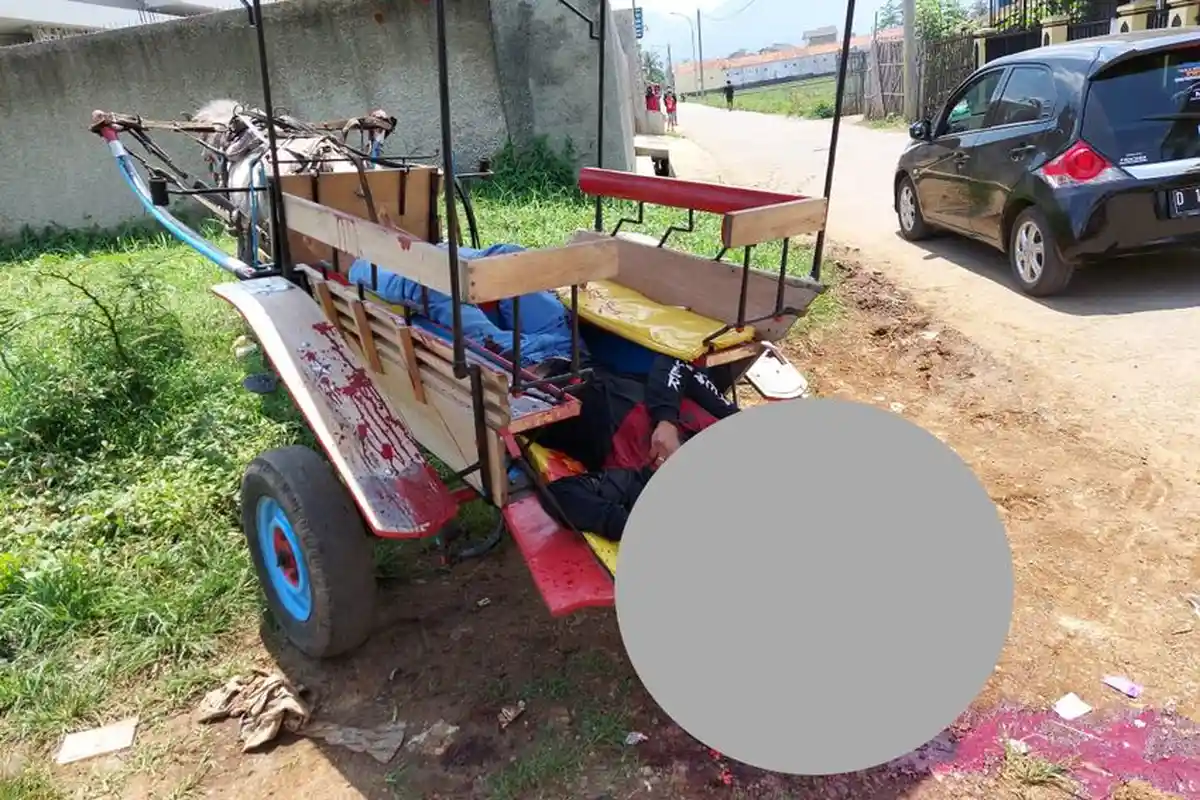 Polisi Amankan Golok, Senjata untuk Membunuh Pria yang Ditemukan Tewas Terkapar di Atas Delman