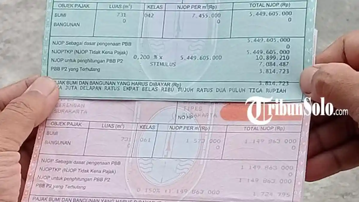 Meski Sudah Ada Stimulus, PBB Warga Solo Masih Lebih Tinggi dari Tahun Sebelumnya