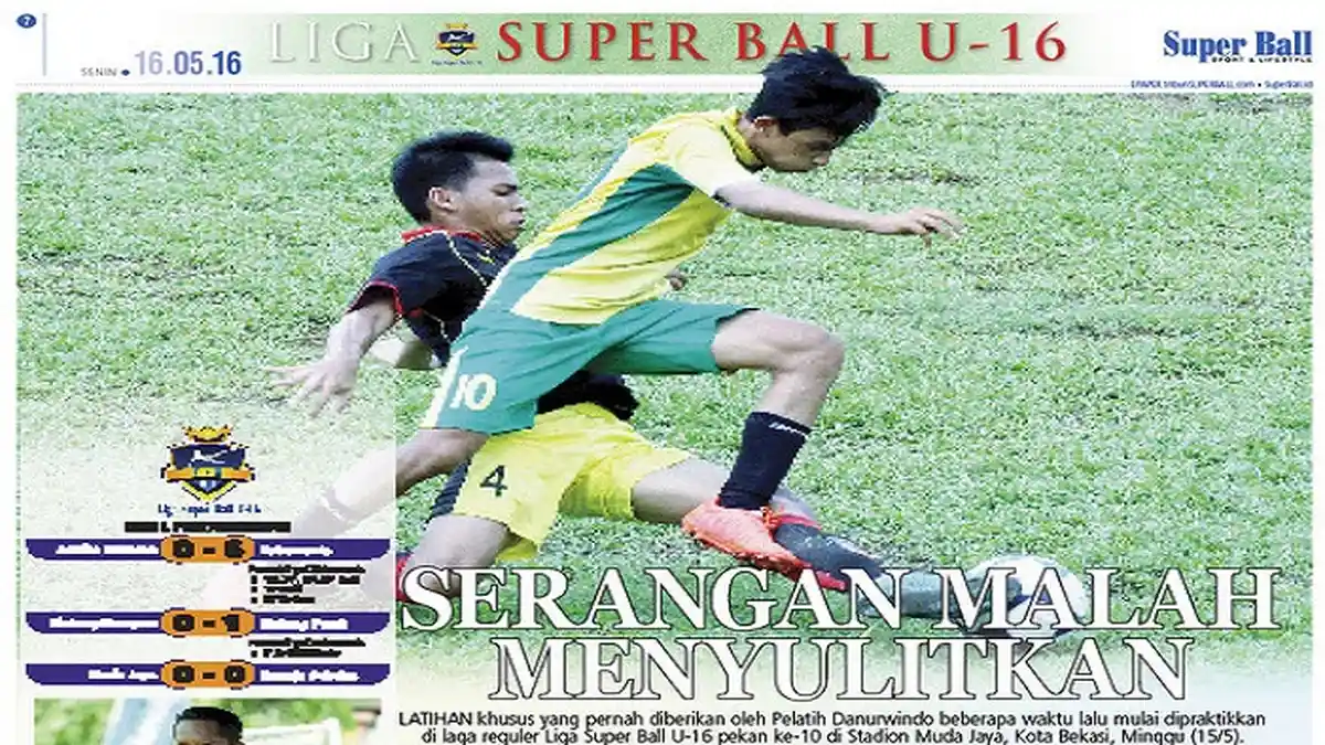 Peserta Liga Super Ball U-16 Mulai Praktekkan Latihan Khusus