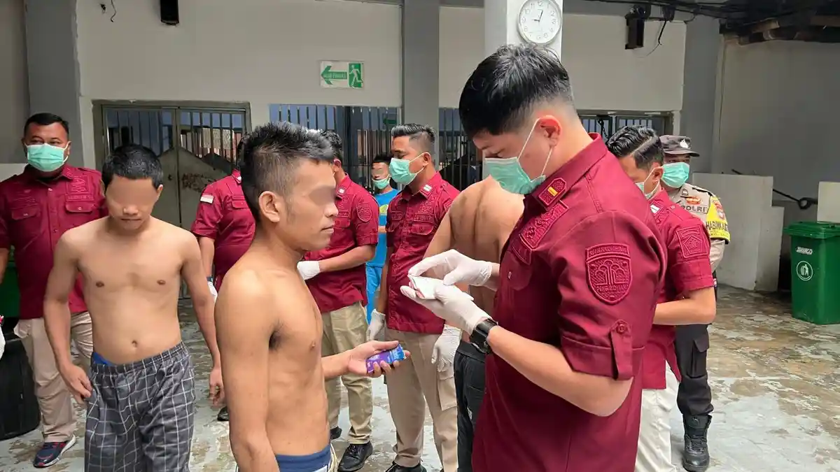 Rutan Batam Gelar Razia Gabungan Lagi, Warga Binaan Dites Urine secara Acak