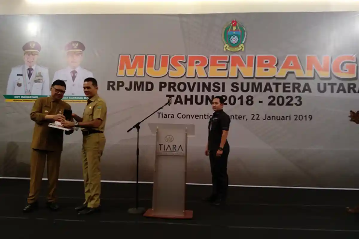 Tanpa Gubernur Edy, Tjahjo Kumolo Buka Musrembang Sumut, Sebut 3 Kabupaten Minta jadi Provinsi