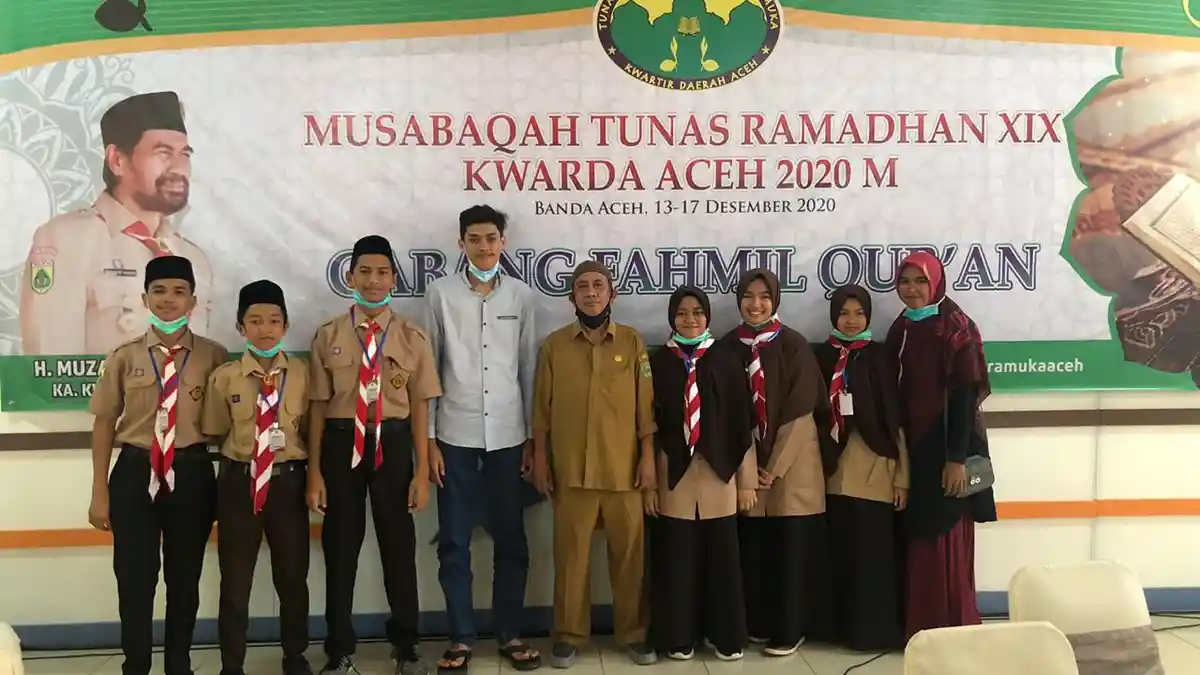 Tim Fahmil Quran Dayah IQ Juara 1 Musabaqah Pramuka Tingkat Provinsi Aceh