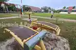 Kondisi Peralatan Olahraga di Lapangan Amuntai Dikeluhkan, Terlihat Berkarat Meski Telah Diperbaiki