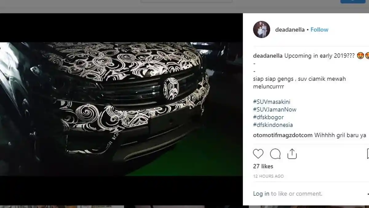 DFSK Siap-siap Luncurkan SUV Baru 7-Seaters, Seperti Ini Bocoran Tampilannya