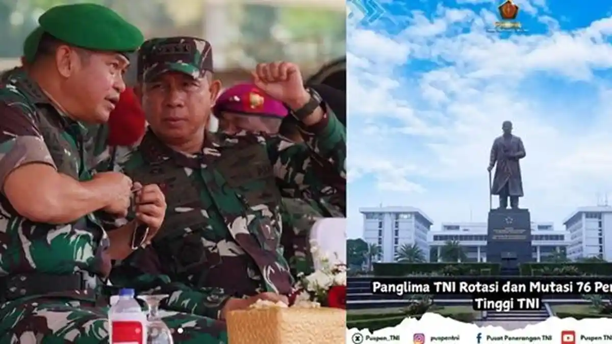 Daftar Mutasi TNI Terbaru 2024 Tiga Matra, Anak Buah Jenderal Maruli Simanjuntak Terbanyak Diganti