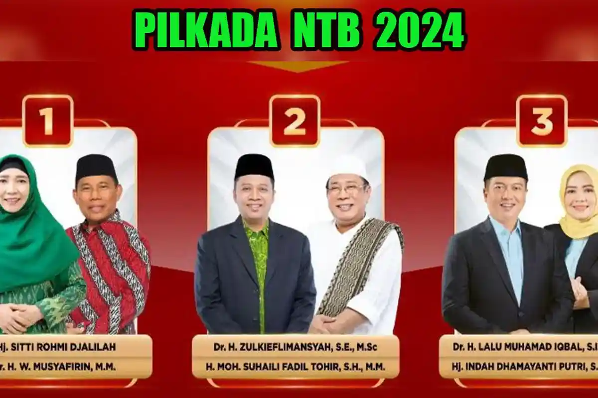 Elektabilitas Terbaru di Pilkada NTB 2024, Iqbal-Dinda vs Zul-Suhaili vs Rohmi-Firin, Siapa Terkuat