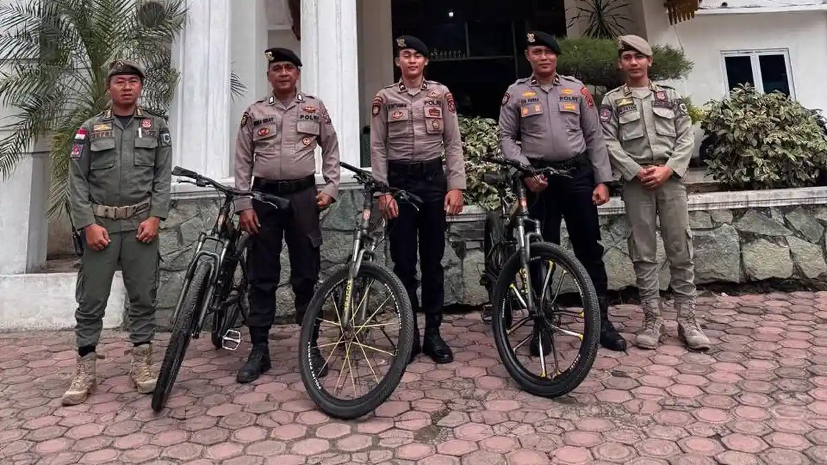 Sat Samapta Polres Batubara Patroli Bersepeda, Antisipasi Kejahatan dan Imbau Kamtibmas