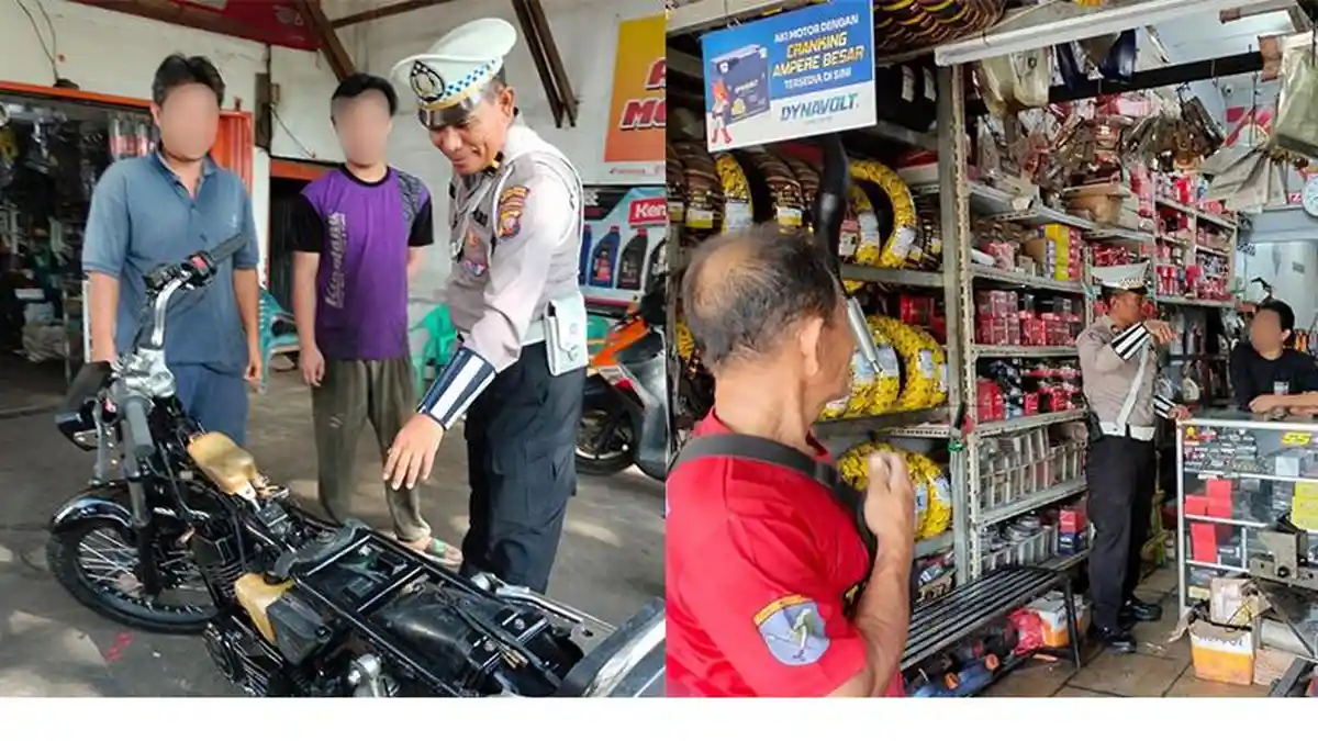 Cegah Balap Liar dan Curanmor, Satlantas Kubu Raya Edukasi Pemilik Bengkel Motor