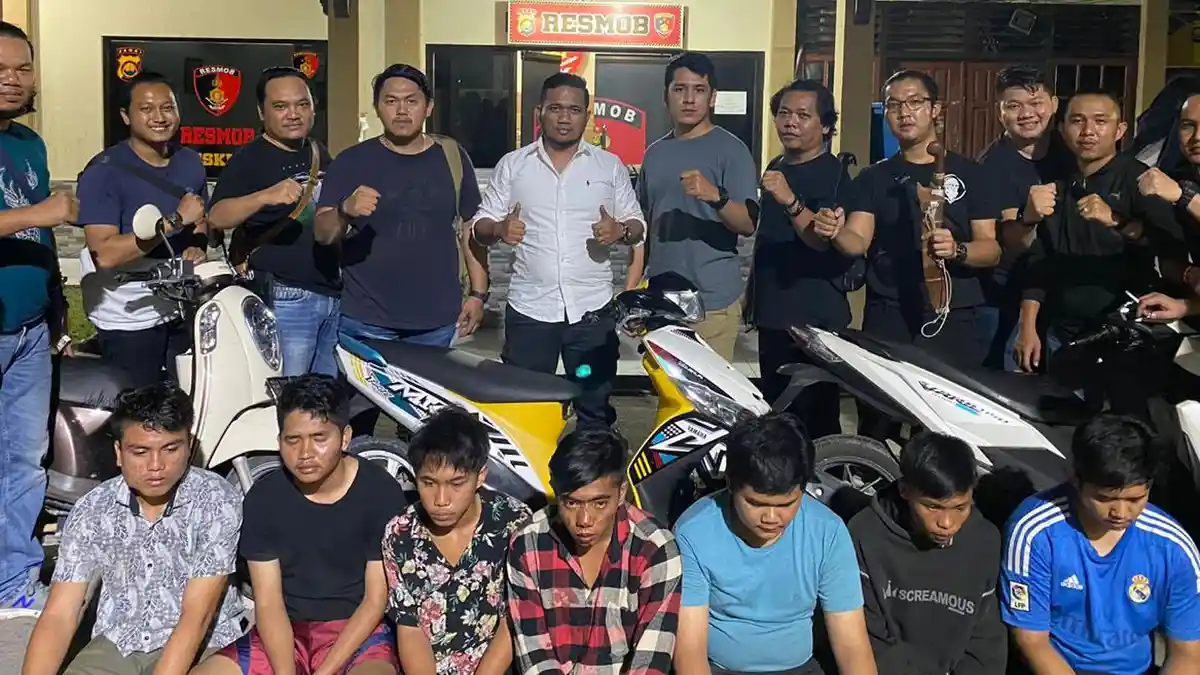 Tujuh Pelaku Curanmor yang Diringkus Polda Jambi Ini Ternyata Beraksi Hingga Lukai Korbannya