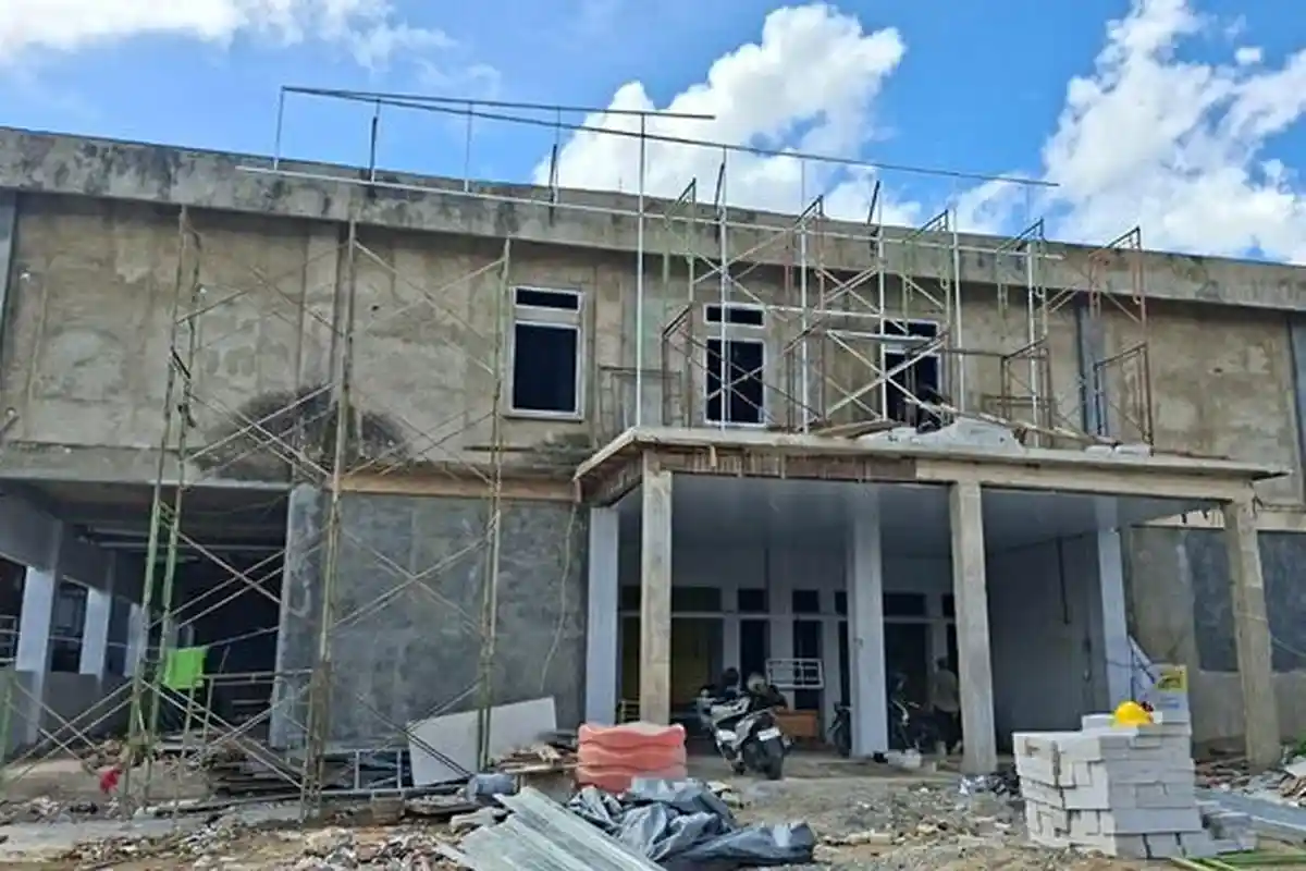 Bangunan Hibah dari KPK Digunakan Untuk Kantor BPBD HSU,  Pembangunan Telan Anggaran Rp 1,92 miliar