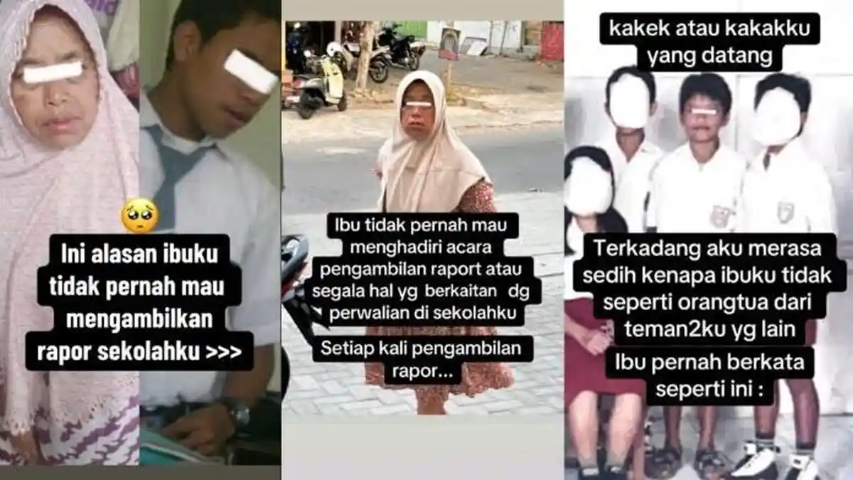 Viral Seorang Ibu Ogah Ambil Rapor Anaknya ke Sekolah, Alasannya Bikin Pilu