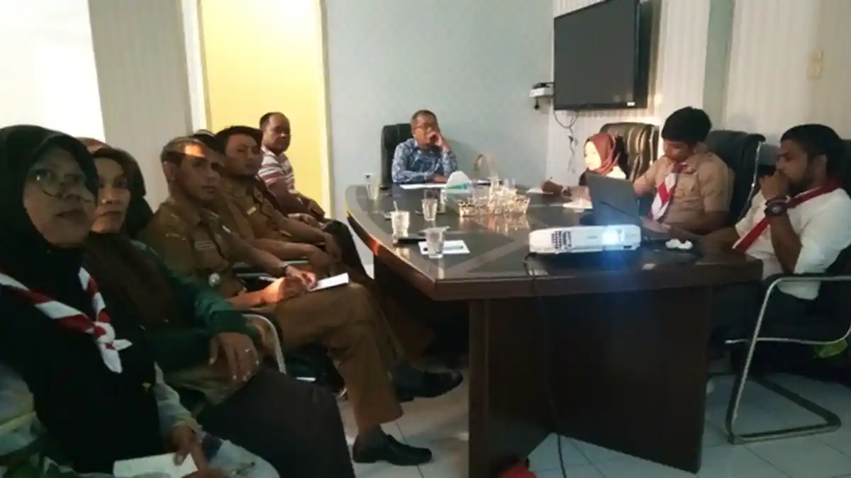 Tim Survei Aceh Roverway Audensi dengan Sekda Aceh Singkil