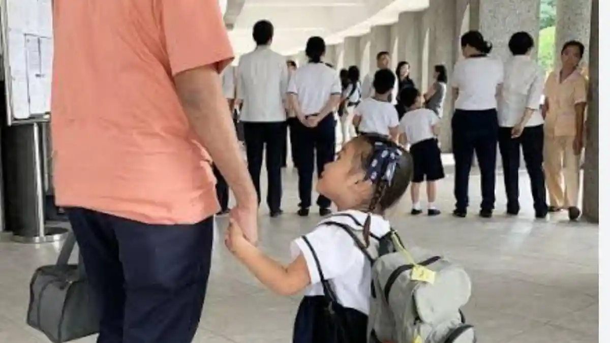 Momen Ayah Antar Anak di Hari Pertama Sekolah Bisa Dapat Penghargaan dari Kemendukbangga/BKKBN