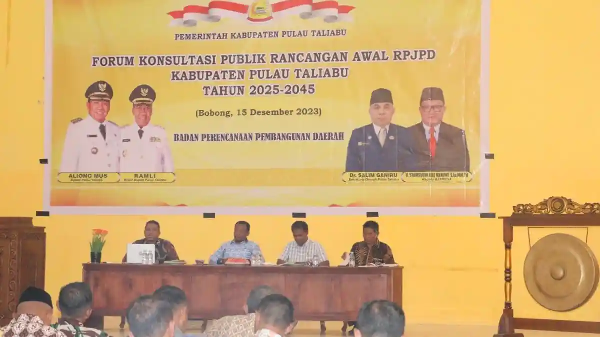 Rancangan Awal RPJPD 2025-2045 Dibahas, Wakil Bupati Taliabu Sampaikan ...