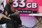 Posko Mudik Smartfren di Stasiun Pasar Senin