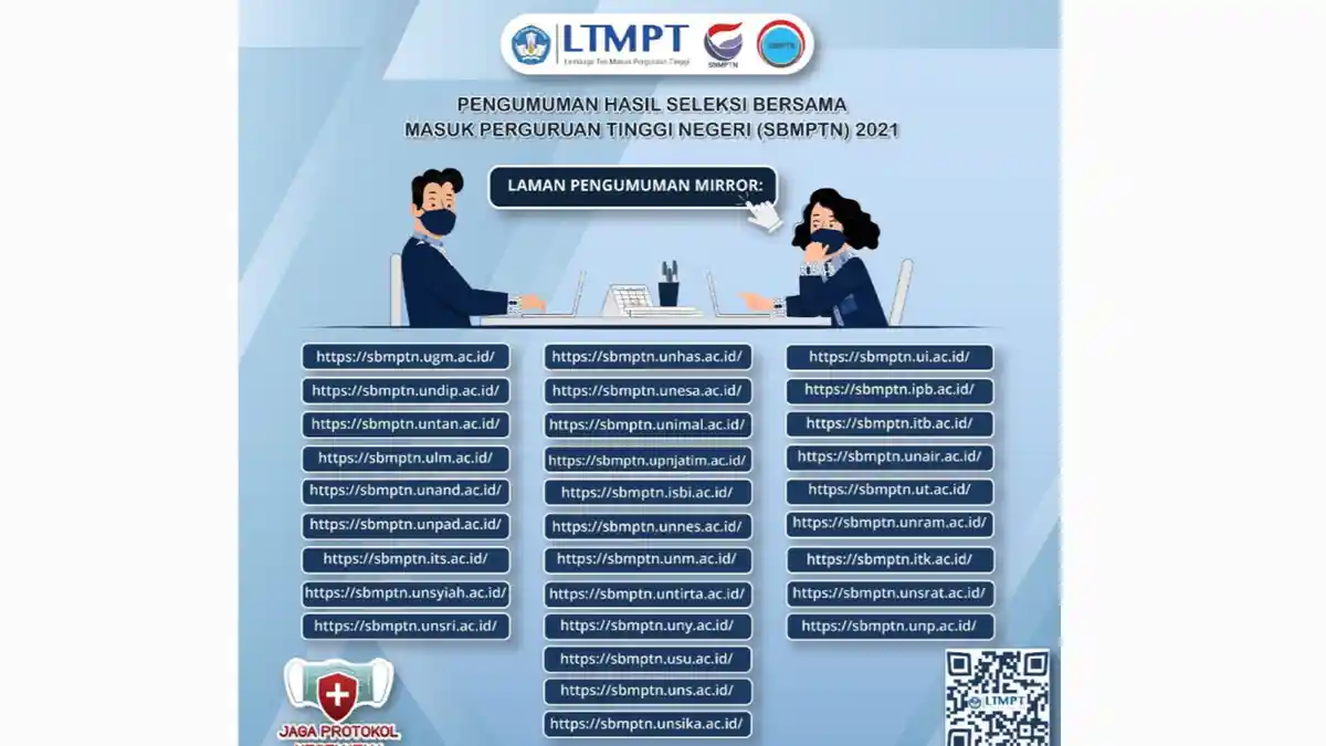 Link Pengumuman SBMPTN 2021 Terbaru dari LTMPT dan Cara Melihat Hasil Pengumuman SBMPTN 2021