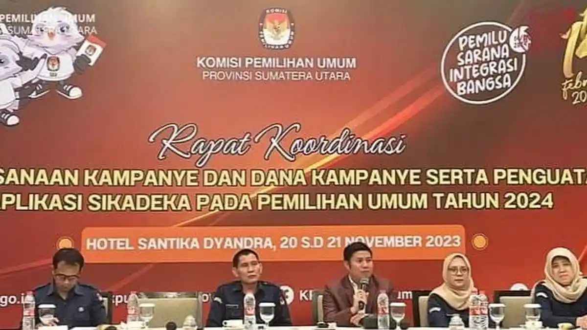 Besok Ditutup, KPU Sumut Baru Terima 3 Berkas Parpol Terkait Pelaksanaan dan Tim Kampanye