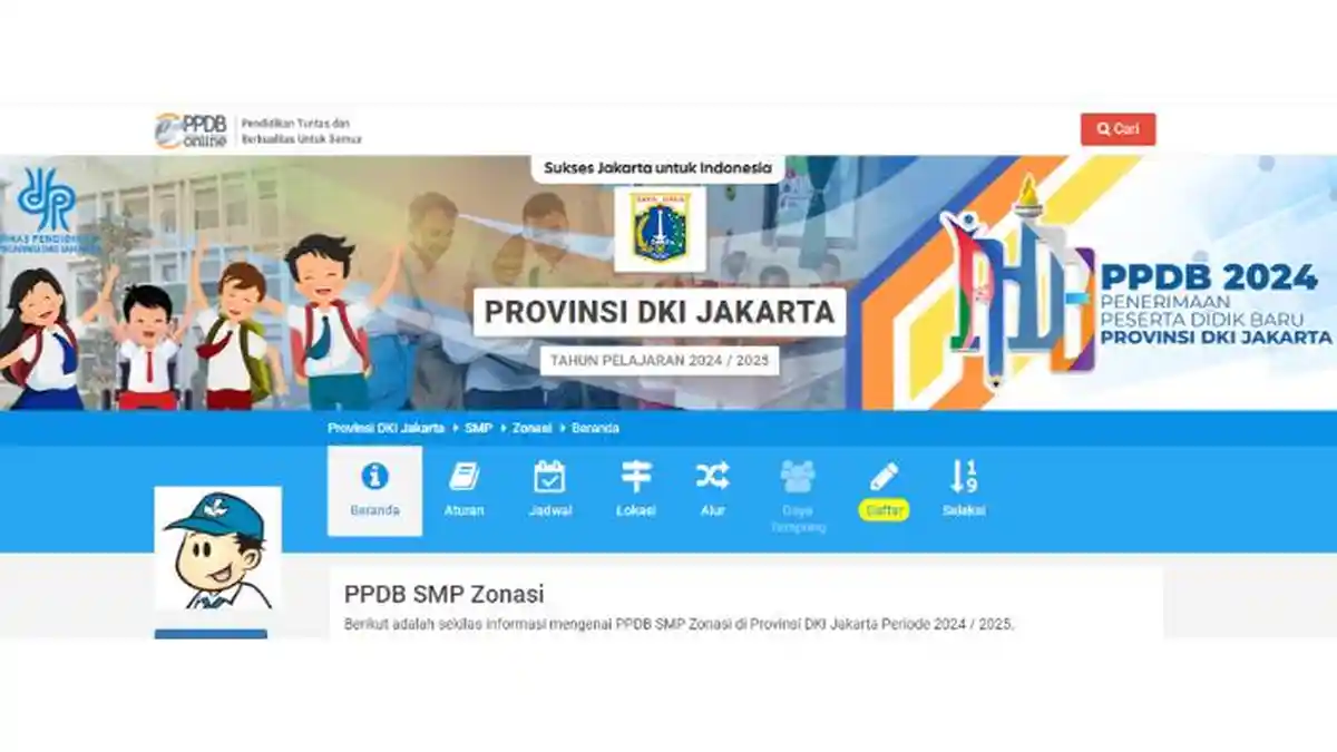 Ketentuan PPDB Jakarta 2024 SMP Jalur Zonasi dan Jadwal Seleksi