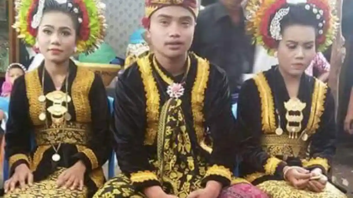 Bikin Iri Para Jomblo, Pria di Lombok Ini Nikahi Dua Wanita Sekaligus