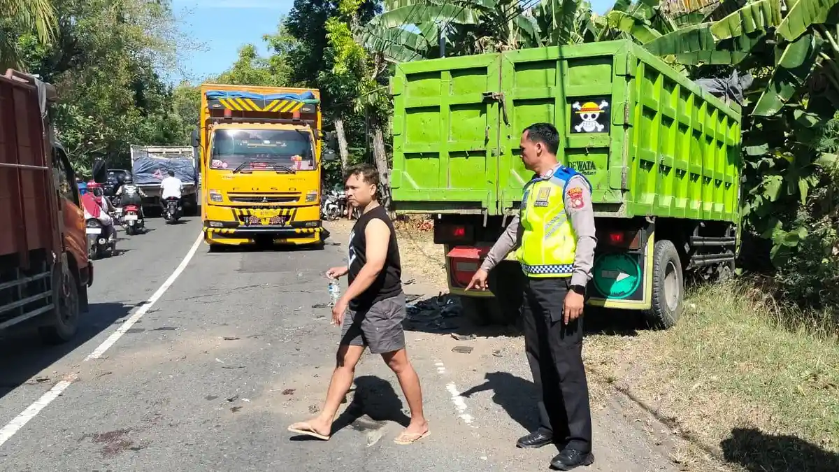 TEWAS Ibu & Anak Terpental, Kecelakaan di Buleleng, Sopir Truk Mengantuk Saat Berkendara 