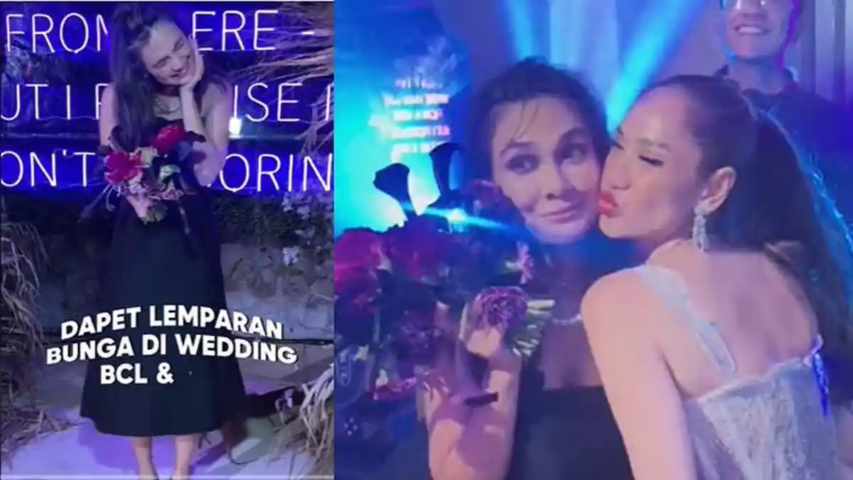 Reaksi Luna Maya Saat Ditanya Soal Dirinya Dapat Lemparan Bunga di Pernikahan BCL