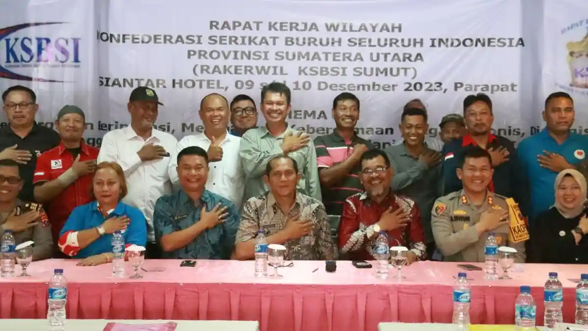 Hadiri Rakerwil FSBSI di Parapat, Kapolres Simalungun: Mari Kita Bangun Keharmonisan yang Dinamis