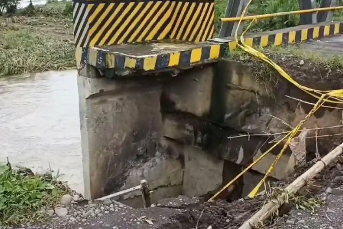 Jembatan di Rejang Lebong Nyaris Putus, Pemkab Baru Bisa Tangani Sebatas Ini