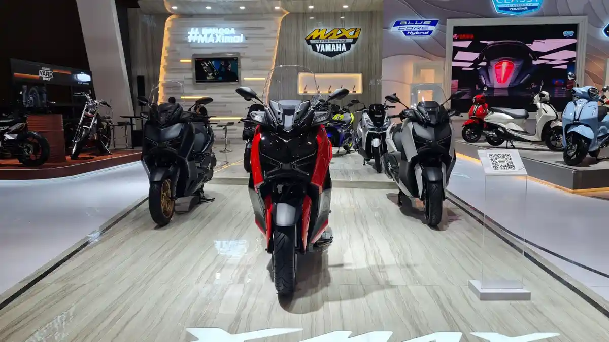 Jajaran Skutik Maxi Yamaha Kembali Pikat Pengunjung IIMS 2023