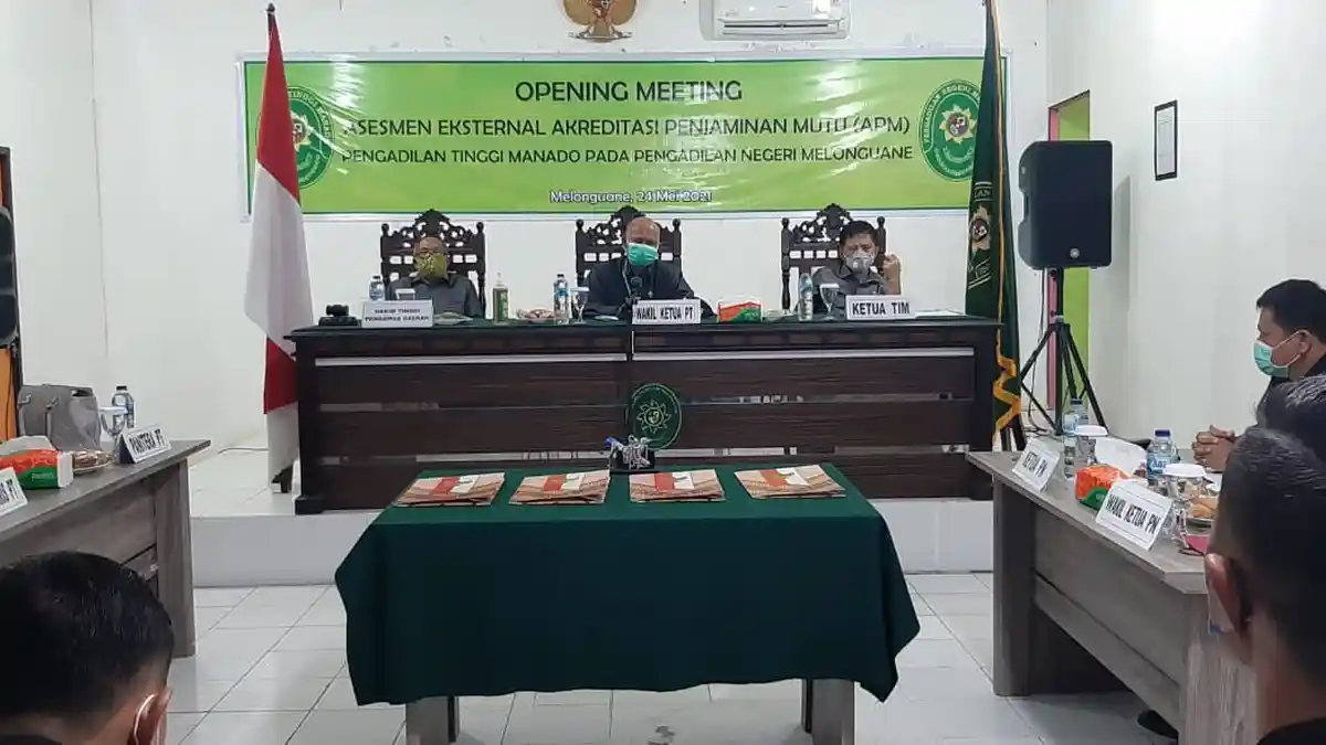 Wakil Ketua Pengadilan Tinggi Manado Sambangi Pengadilan Negeri Melonguane