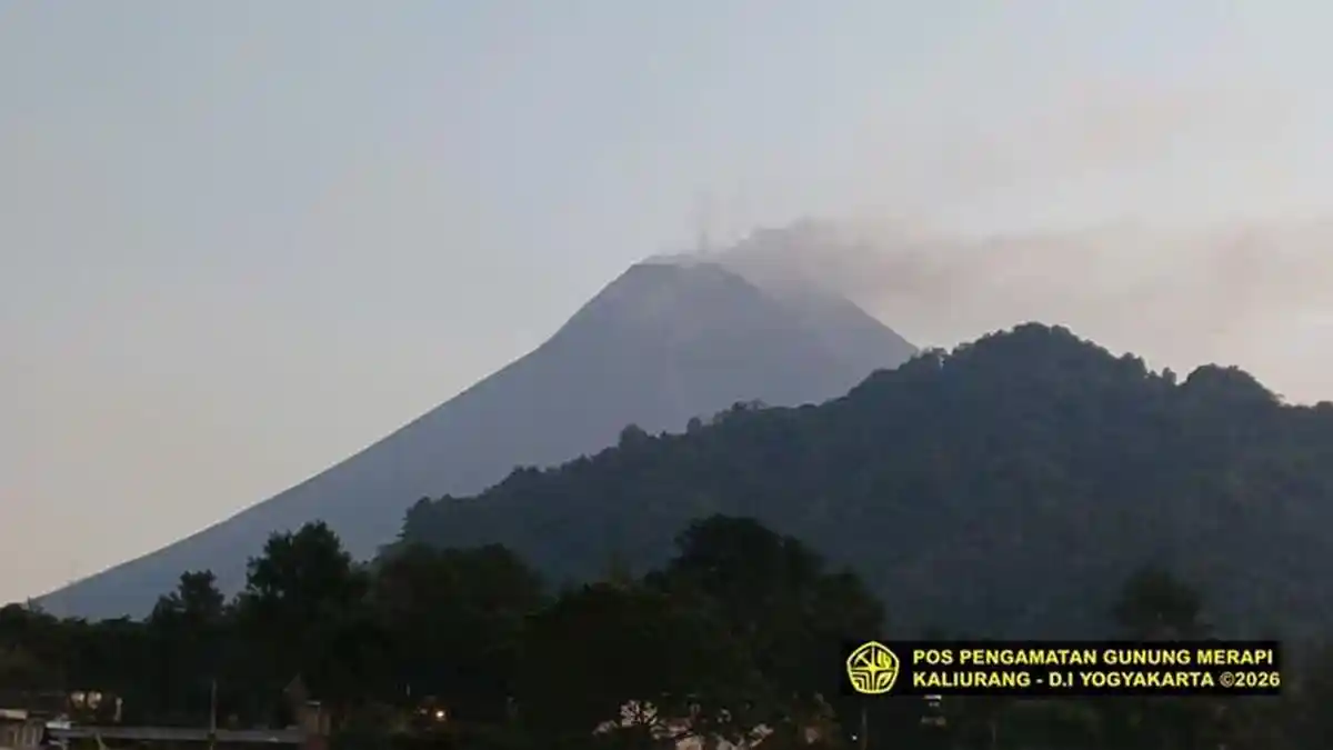 Laporan Aktivitas Kegempaan Gunung Merapi Sabtu 23 Mei 2026 Siang Ini