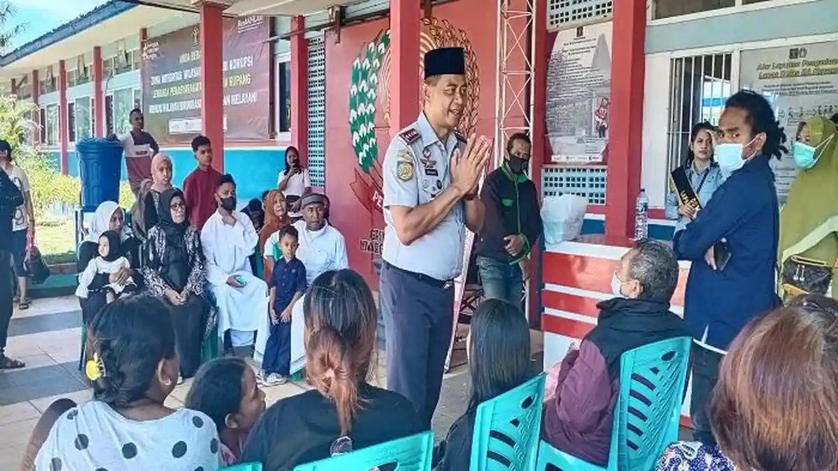 Keluarga Warga Binaan Rayakan Momen Idul Fitri di Lapas Kupang