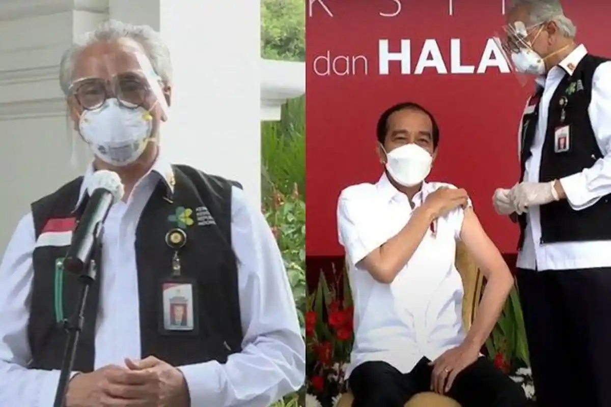 Biodata Prof Abdul Muthalib Dokter yang Suntik Vaksin Sinovac Presiden Jokowi