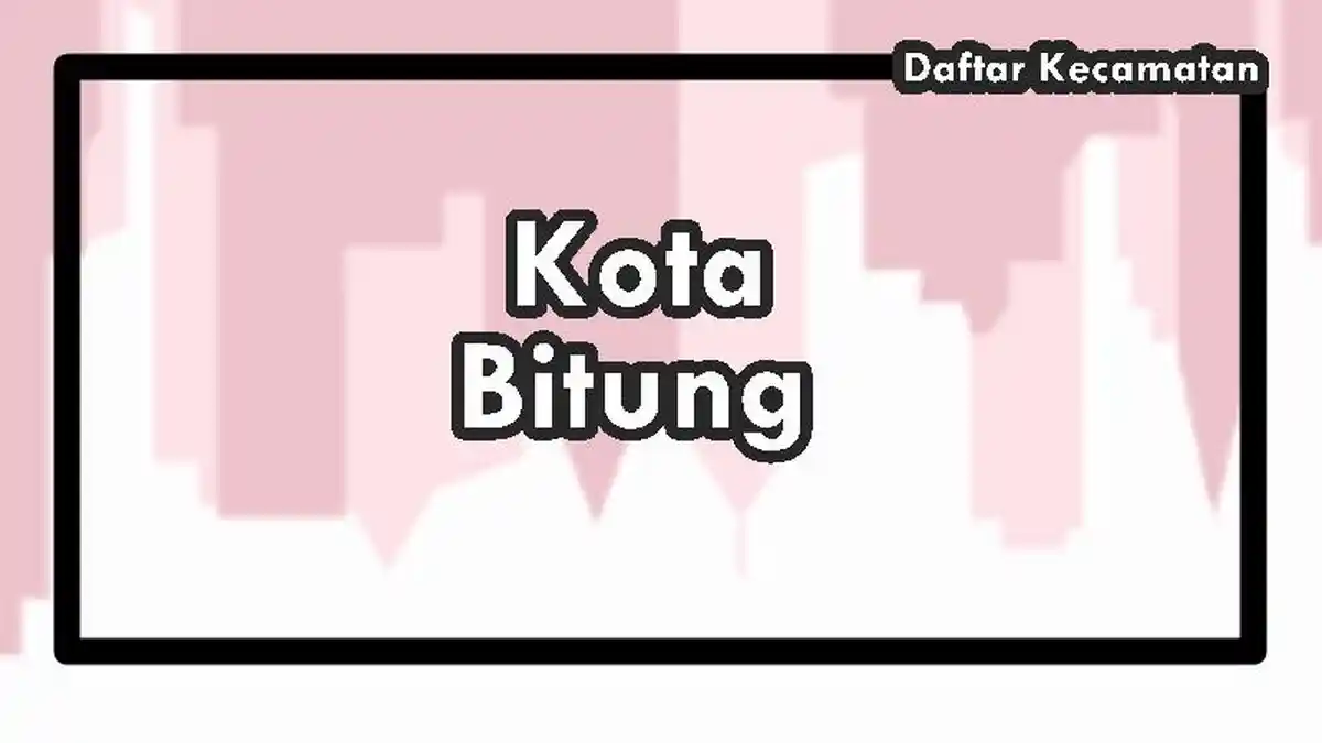 Daftar Kecamatan di Kota Bitung, Sulawesi Utara