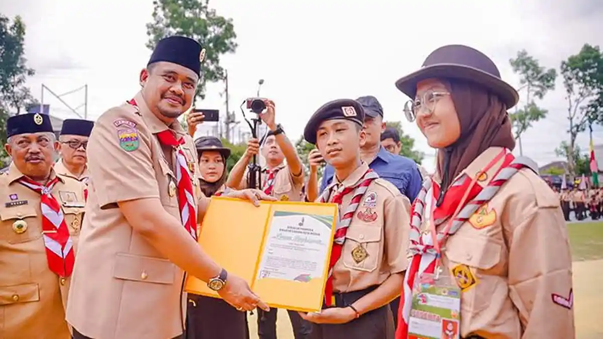 Bobby Nasution Ajak Pramuka Bersama-sama Jadikan Medan Kota Hijau