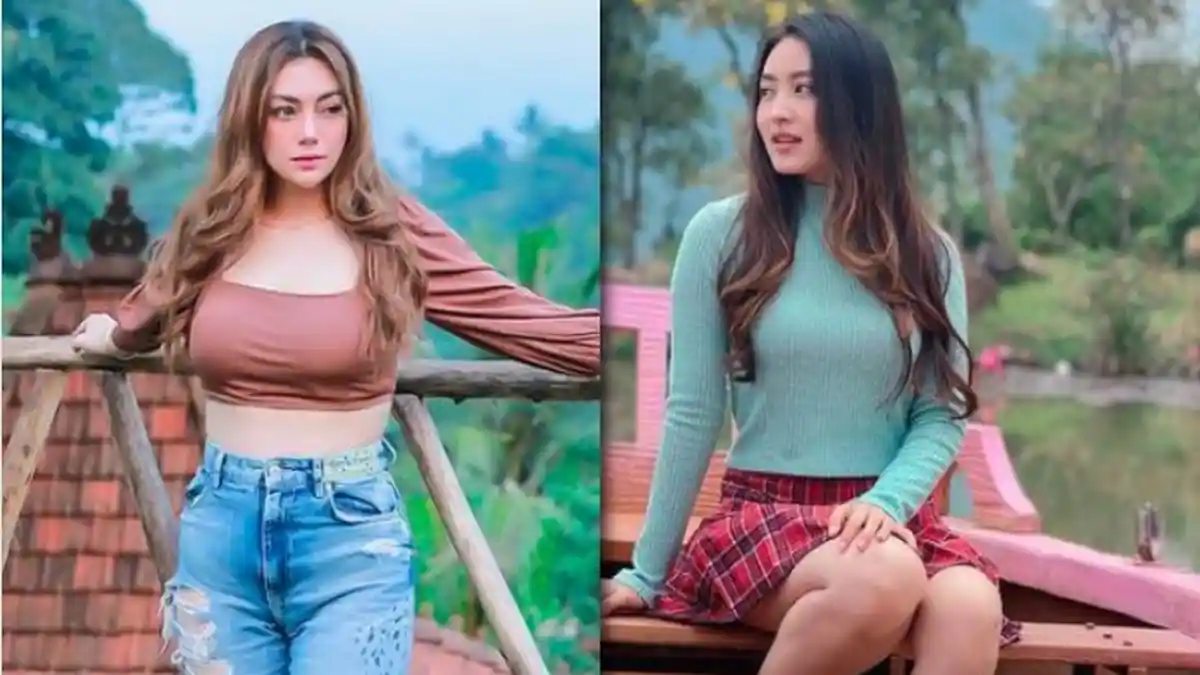 6 Adu Pose Natasha Wilona Vs Celine Evangelista Pakai Rok Pendek, Tinggi Badannya Nyaris Sama