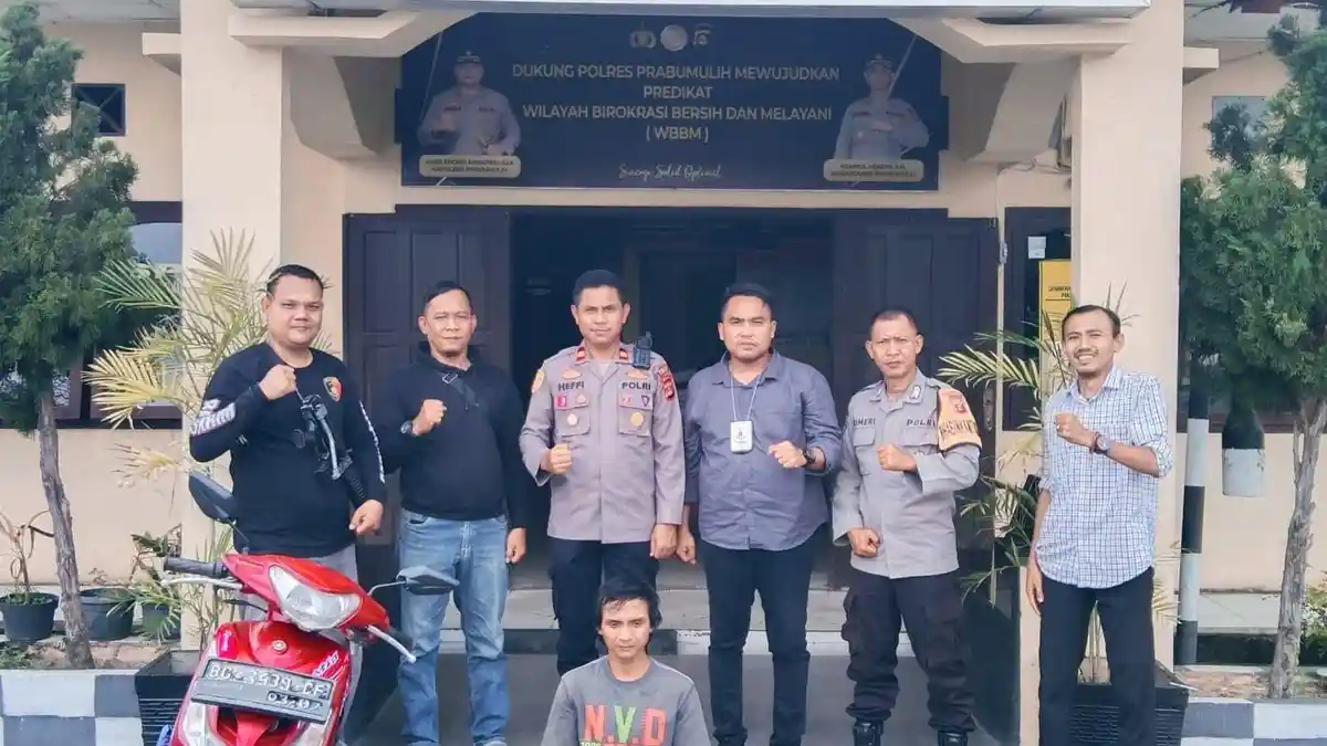 Tim Macan RKT Tangkap 1 dari Dua Pencuri Besi Rel Kereta Api Jalur Stasiun Tanjung Rambang