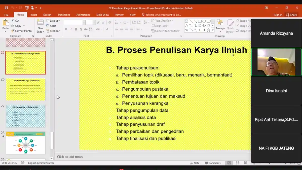 Ratusan Guru Ikuti Pelatihan Penulisan Artikel Ilmiah Populer KKG