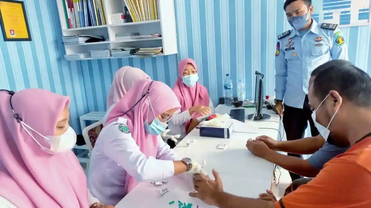 Waspada Penyakit Menular, Lapas Padangsidimpuan Skrining Kesehatan Warga Binaan