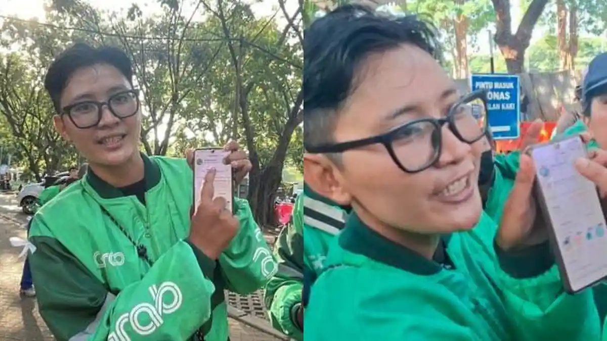 Dicurigai Bukan Ojol, Riska Tunjukkan Dapat Rp3 Juta Seminggu di Aplikasi, Ungkap Pesan Gibran