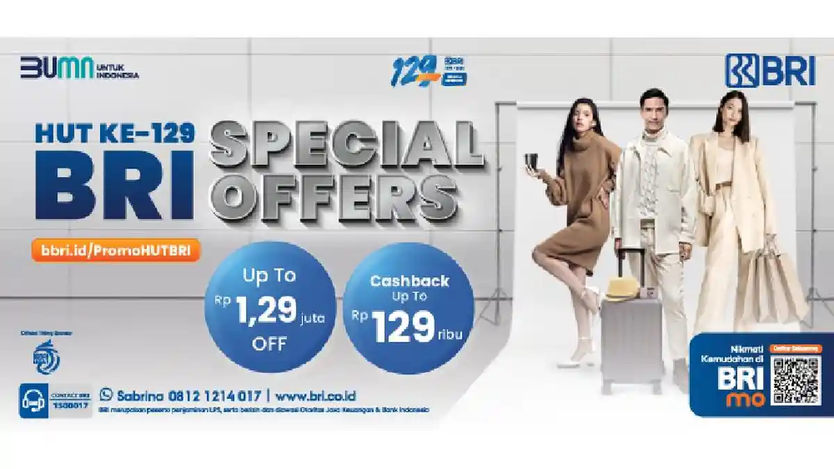 BRI Bagi-Bagi Promo Seru di Ulang Tahunnya yang Ke-129!