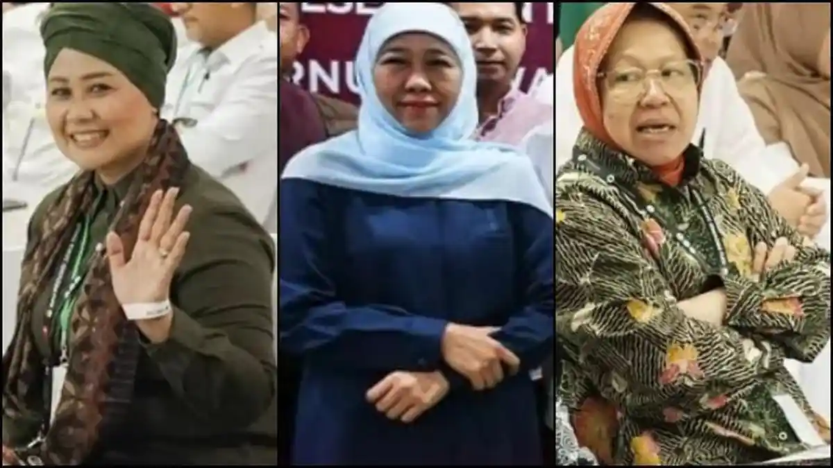 Hasil Survei Pilkada Jatim 2024, Persaingan Elektabilitas-Popularitas Khofifah vs Risma, Luluk?